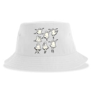 Funny Ballet Ghost Halloween Funny Dancer Sustainable Bucket Hat