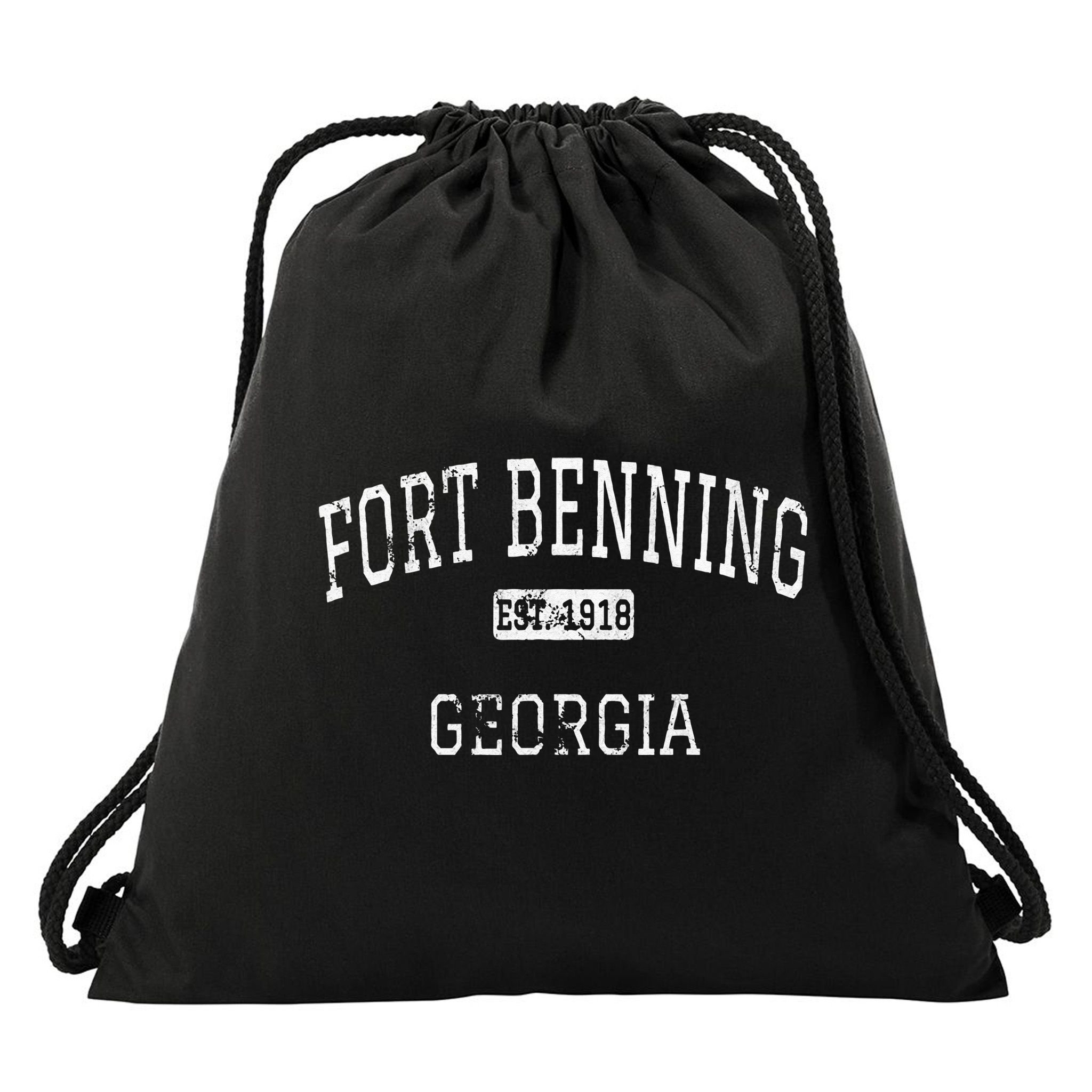 Fort Benning Georgia GA Vintage Drawstring Bag