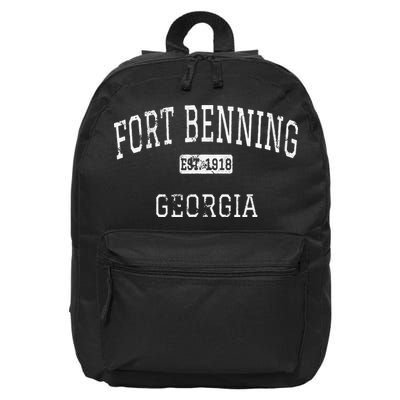 Fort Benning Georgia GA Vintage 16 in Basic Backpack
