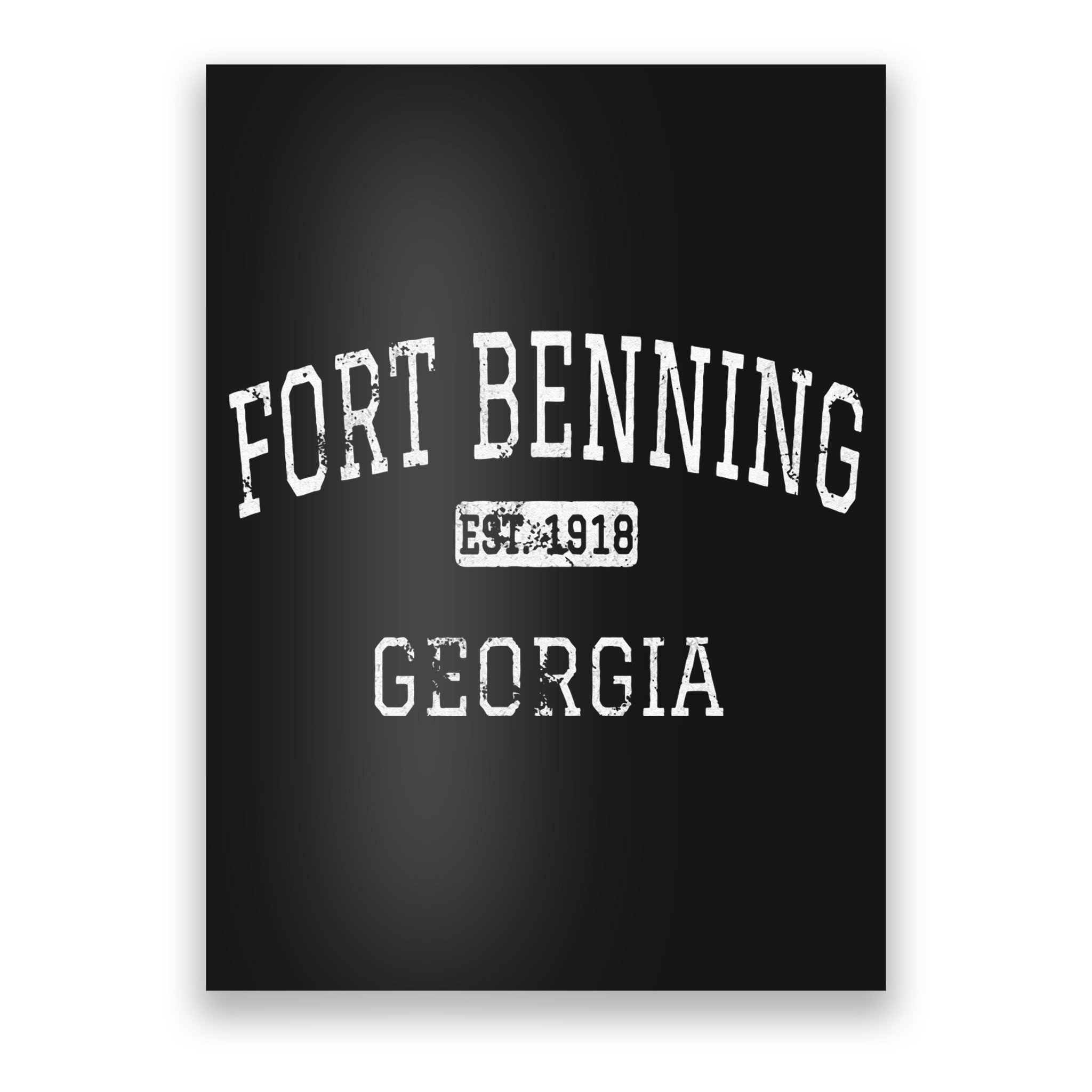 Fort Benning Georgia GA Vintage Poster