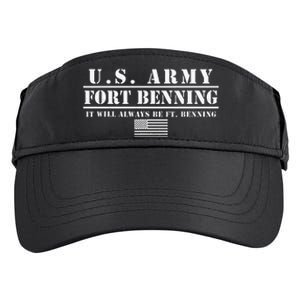 Fort Benning Ga Army Infantry It Will Always Be Ft. Benning Adult Drive Performance Visor