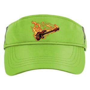 Fire Bass Guitar Rock Musician Adult Drive Performance Visor