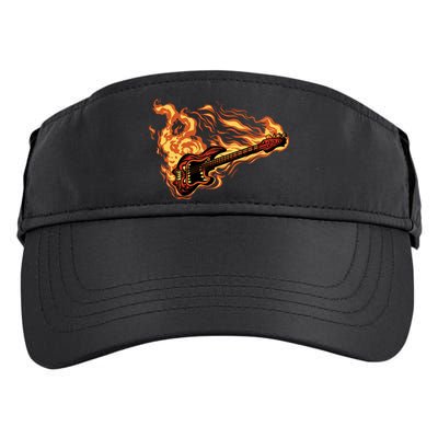 Fire Bass Guitar Rock Musician Adult Drive Performance Visor