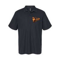 Fire Bass Guitar Rock Musician Softstyle Adult Sport Polo