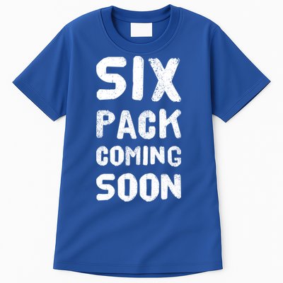 Funny Bodybuilding Gym Training 6 Pack Coming Soon Cool Gift Tall T-Shirt