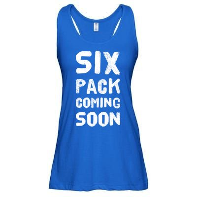 Funny Bodybuilding Gym Training 6 Pack Coming Soon Cool Gift Ladies Essential Flowy Tank