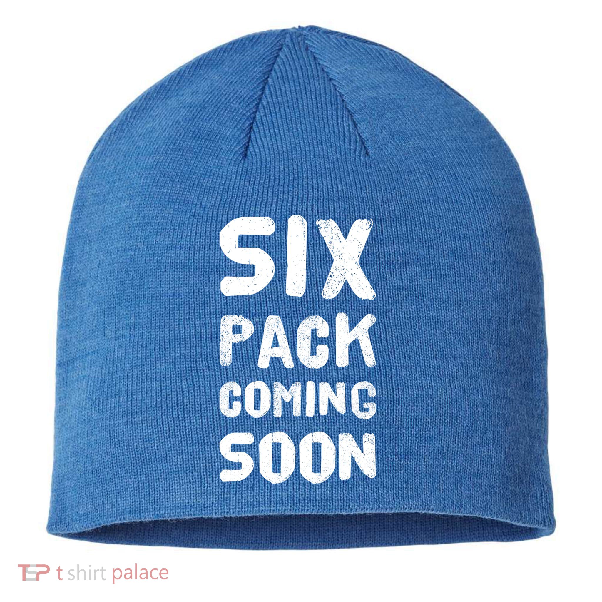 Funny Bodybuilding Gym Training 6 Pack Coming Soon Cool Gift Sustainable Beanie