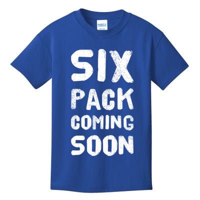 Funny Bodybuilding Gym Training 6 Pack Coming Soon Cool Gift Kids T-Shirt