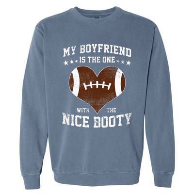 Football Boyfriend Girlfriend Garment-Dyed Sweatshirt