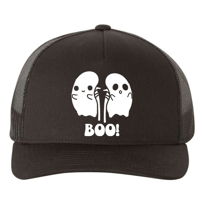 Funny Boo Ghost Kidney Dialysis Nurse Halloween Costume Yupoong Adult 5-Panel Trucker Hat