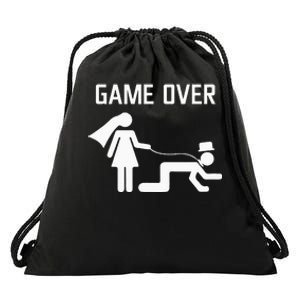 Funny Bride Groom Wedding Bachelor Bachelorette Party Drawstring Bag