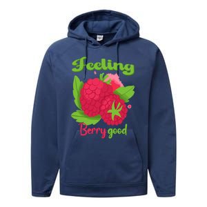 Feeling Berry Good Raspberry Lover Performance Fleece Hoodie