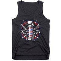 Funny Barber Gift For Men Barbershop Pole Tools Hairstylist Tank Top