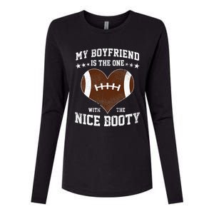 Football Boyfriend Girlfriend Womens Cotton Relaxed Long Sleeve T-Shirt