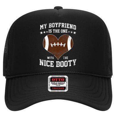 Football Boyfriend Girlfriend High Crown Mesh Back Trucker Hat