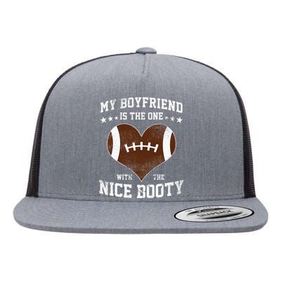 Football Boyfriend Girlfriend Flat Bill Trucker Hat