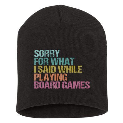 Funny Board Game Quote Board Gamer Player Gift Short Acrylic Beanie