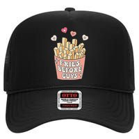 Fries Before Guys Cute Valentine's Day High Crown Mesh Back Trucker Hat