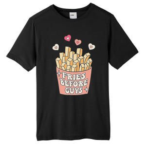 Fries Before Guys Cute Valentine's Day Tall Fusion ChromaSoft Performance T-Shirt