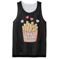 Fries Before Guys Cute Valentine's Day Mesh Reversible Basketball Jersey Tank