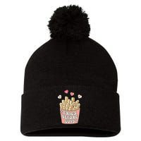 Fries Before Guys Cute Valentine's Day Pom Pom 12in Knit Beanie