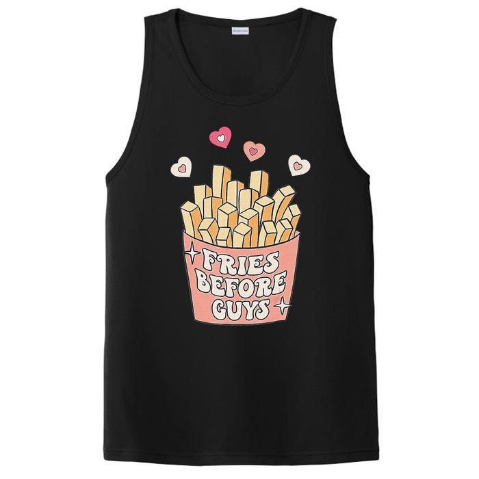 Fries Before Guys Cute Valentine's Day PosiCharge Competitor Tank