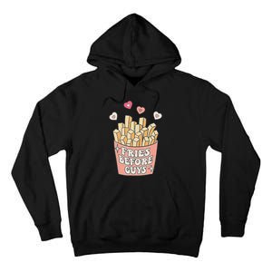 Fries Before Guys Cute Valentine's Day Tall Hoodie