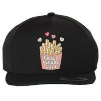 Fries Before Guys Cute Valentine's Day Wool Snapback Cap