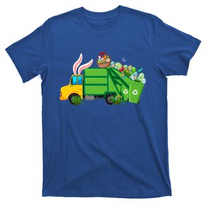 Funny Bunny Garbage Truck Colorful Eggs Easter Day Cute Gift T-Shirt