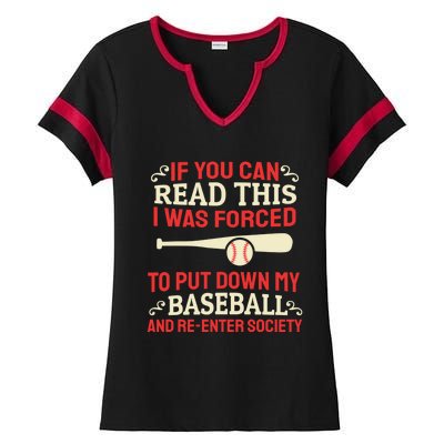 Funny Baseball Game Player Bat Pitch Homerun Gift Baseballer Great Gift Ladies Halftime Notch Neck Tee