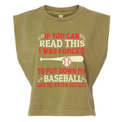 Funny Baseball Game Player Bat Pitch Homerun Gift Baseballer Great Gift Garment-Dyed Women's Muscle Tee