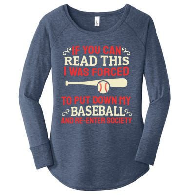 Funny Baseball Game Player Bat Pitch Homerun Gift Baseballer Great Gift Women's Perfect Tri Tunic Long Sleeve Shirt