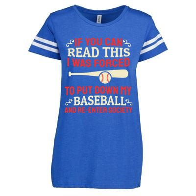 Funny Baseball Game Player Bat Pitch Homerun Gift Baseballer Great Gift Enza Ladies Jersey Football T-Shirt