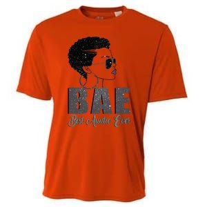 Funny Bae Gift Best Auntie Ever Gift Cooling Performance Crew T-Shirt