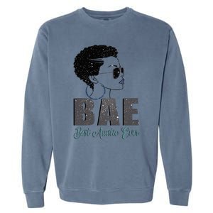 Funny Bae Gift Best Auntie Ever Gift Garment-Dyed Sweatshirt