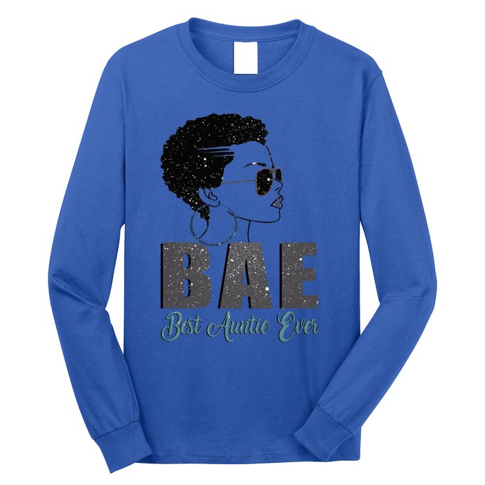 Funny Bae Gift Best Auntie Ever Gift Long Sleeve Shirt