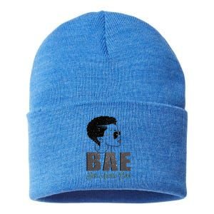 Funny Bae Gift Best Auntie Ever Gift Sustainable Knit Beanie