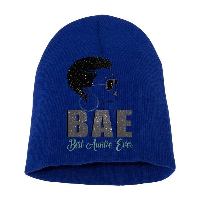 Funny Bae Gift Best Auntie Ever Gift Short Acrylic Beanie