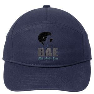 Funny Bae Gift Best Auntie Ever Gift 7-Panel Snapback Hat