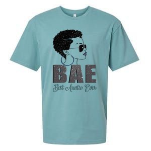 Funny Bae Gift Best Auntie Ever Gift Sueded Cloud Jersey T-Shirt