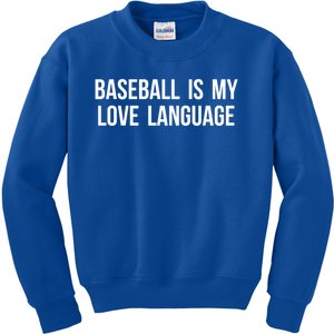 Funny Baseball Great Gift Kids Sweatshirt