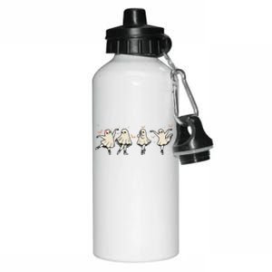 Funny Ballet Ghost Ballet Dancer Spooky Dance Teacher Halloween Gift Aluminum Water Bottle