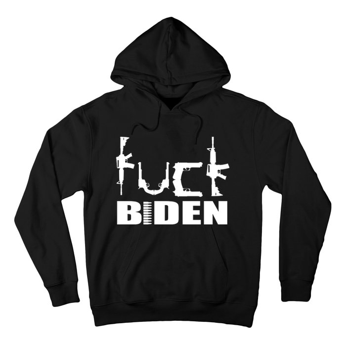 F*ck Biden Guns Logo Hoodie