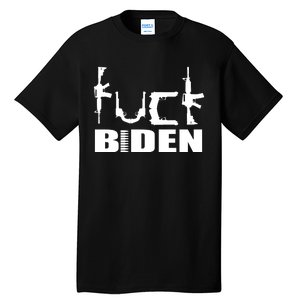 F*ck Biden Guns Logo Tall T-Shirt