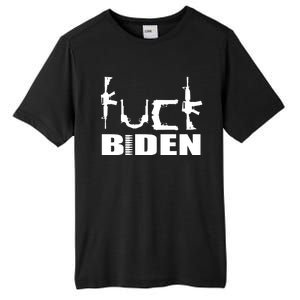 F*ck Biden Guns Logo Tall Fusion ChromaSoft Performance T-Shirt