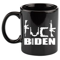 F*ck Biden Guns Logo 11oz C Handle Ceramic Mug