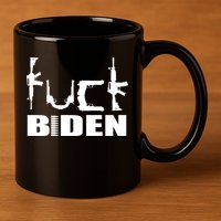 F*ck Biden Guns Logo 11oz C Handle Ceramic Mug