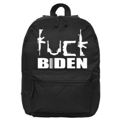 F*ck Biden Guns Logo 16 in Basic Backpack