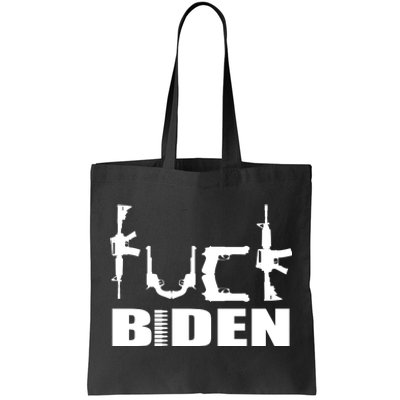 F*ck Biden Guns Logo Tote Bag