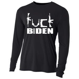 F*ck Biden Guns Logo Cooling Performance Long Sleeve Crew